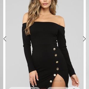 off shoulder mini dress
